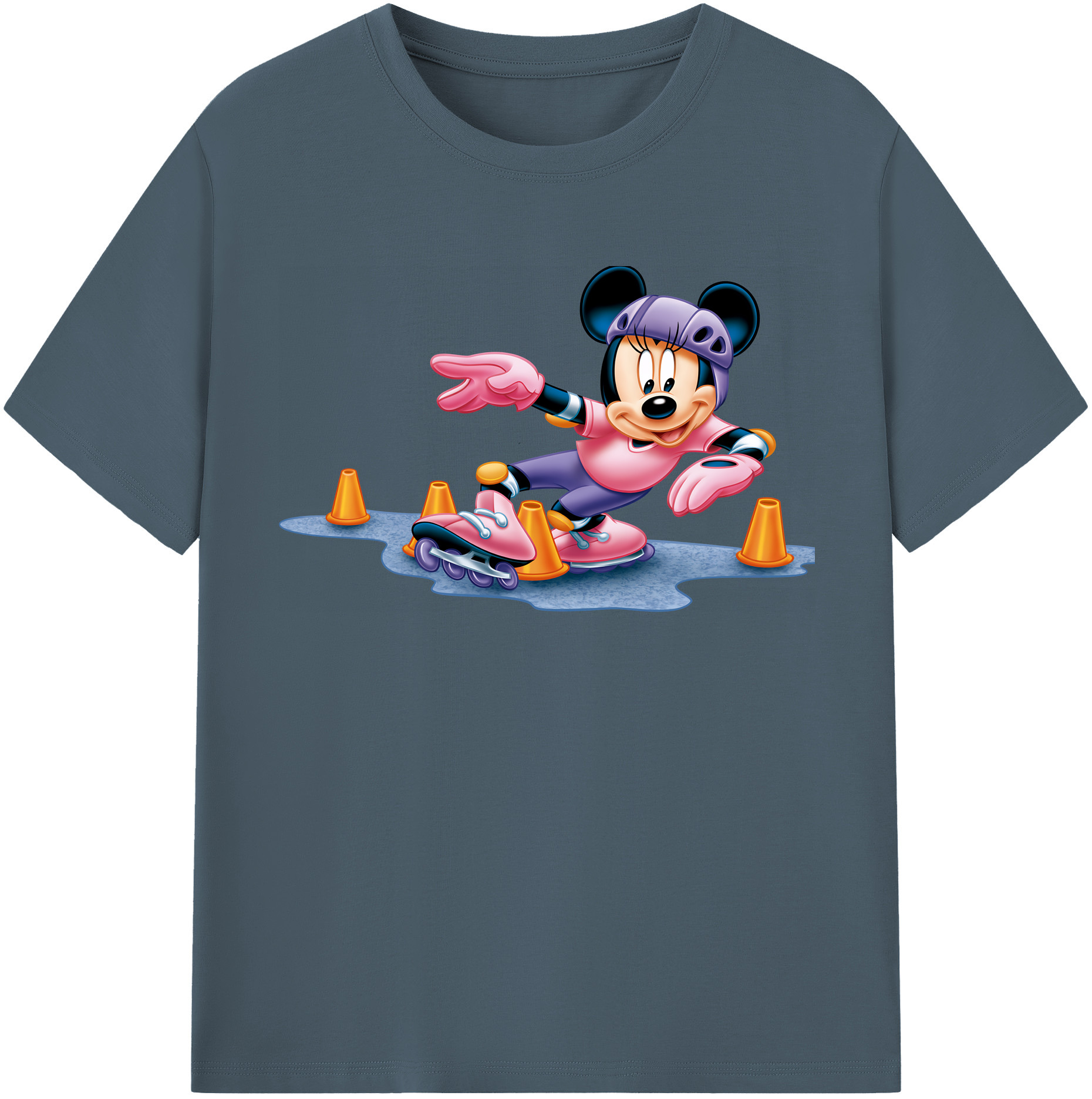 （画像用） ミッキーマウス Mickey Mouse 綿100％半袖Tシャツ（フロントプリント）